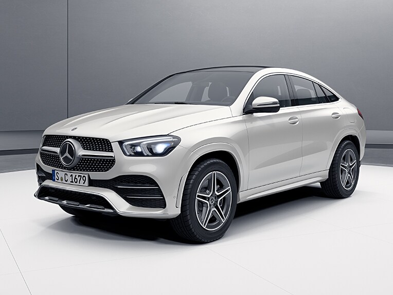 Het exterieur van de Mercedes-Benz GLE met plug-in hybrid-technologie.