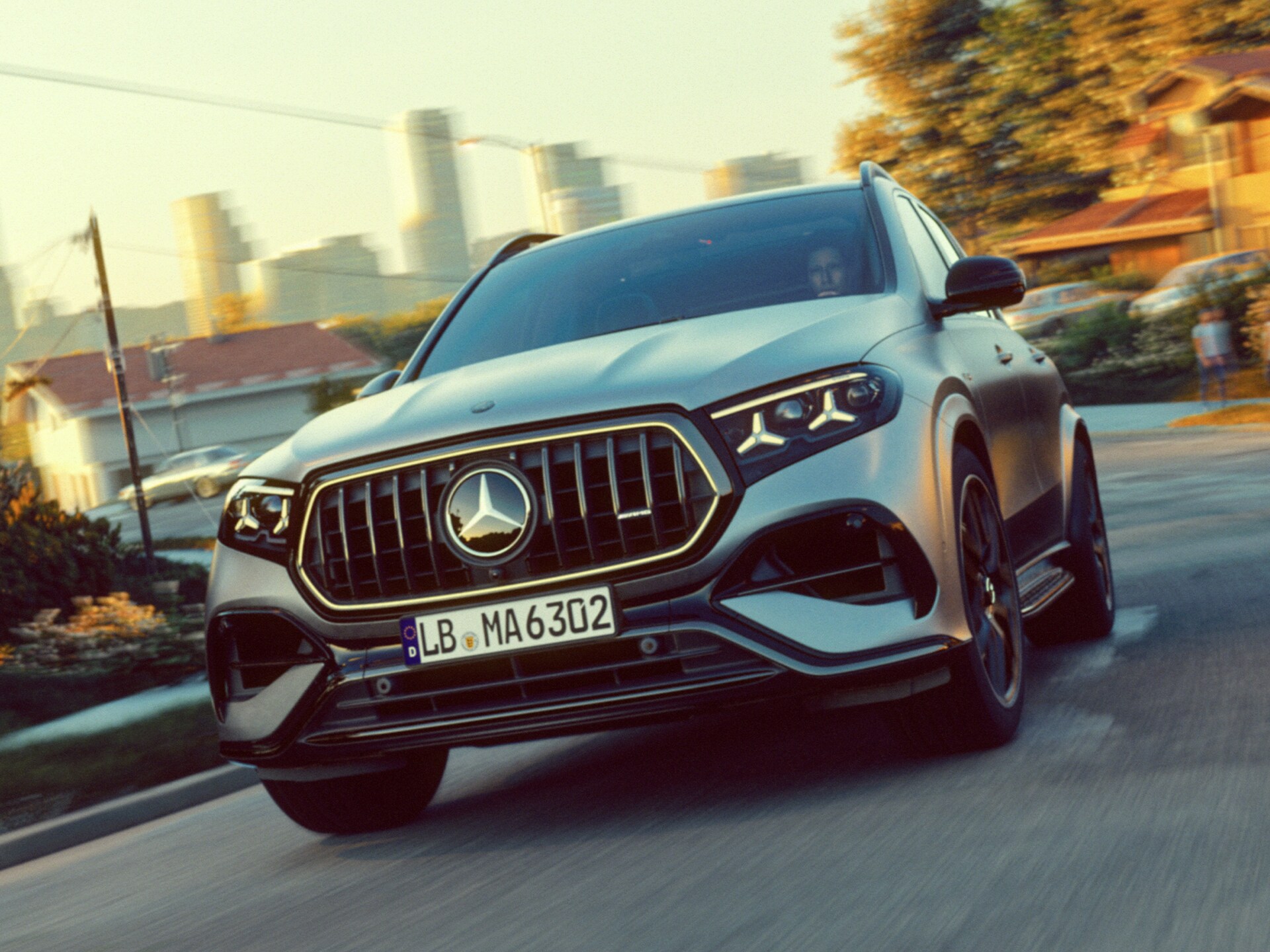 Het nieuwe frontdesign van de Mercedes‑AMG GLE 63 S 4MATIC+ SUV.
