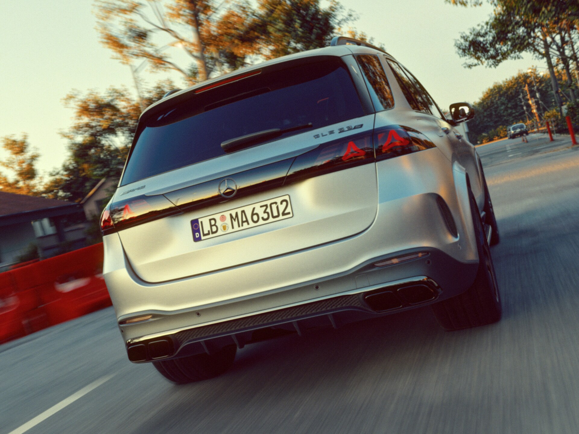Het nieuwe achterdesign van de Mercedes‑AMG GLE 63 S 4MATIC+ SUV.