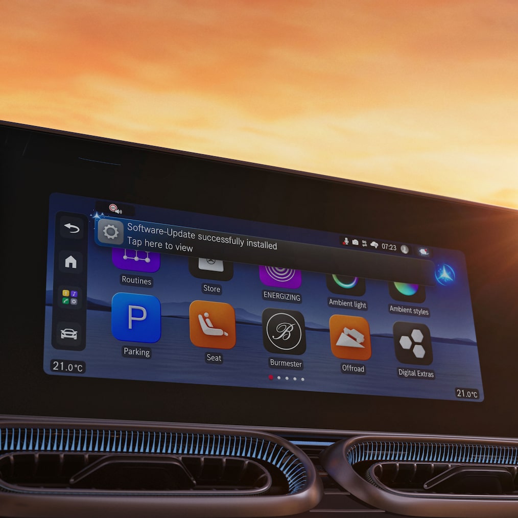 Het Mercedes-Benz Operating System (MB.OS) van de nieuwe GLE van Mercedes-Benz.