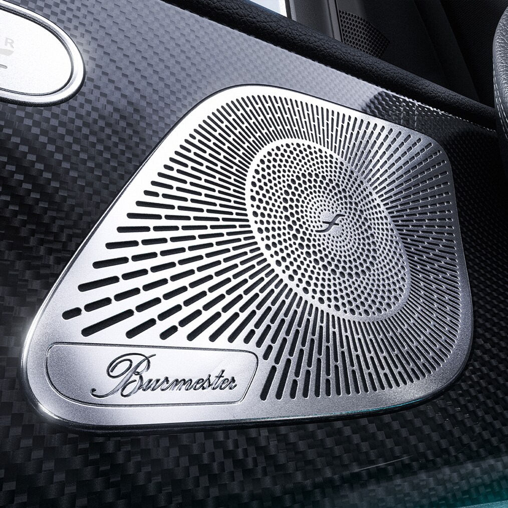 Luidsprekers van het Burmester® surround sound system in de Mercedes-Benz GLE.