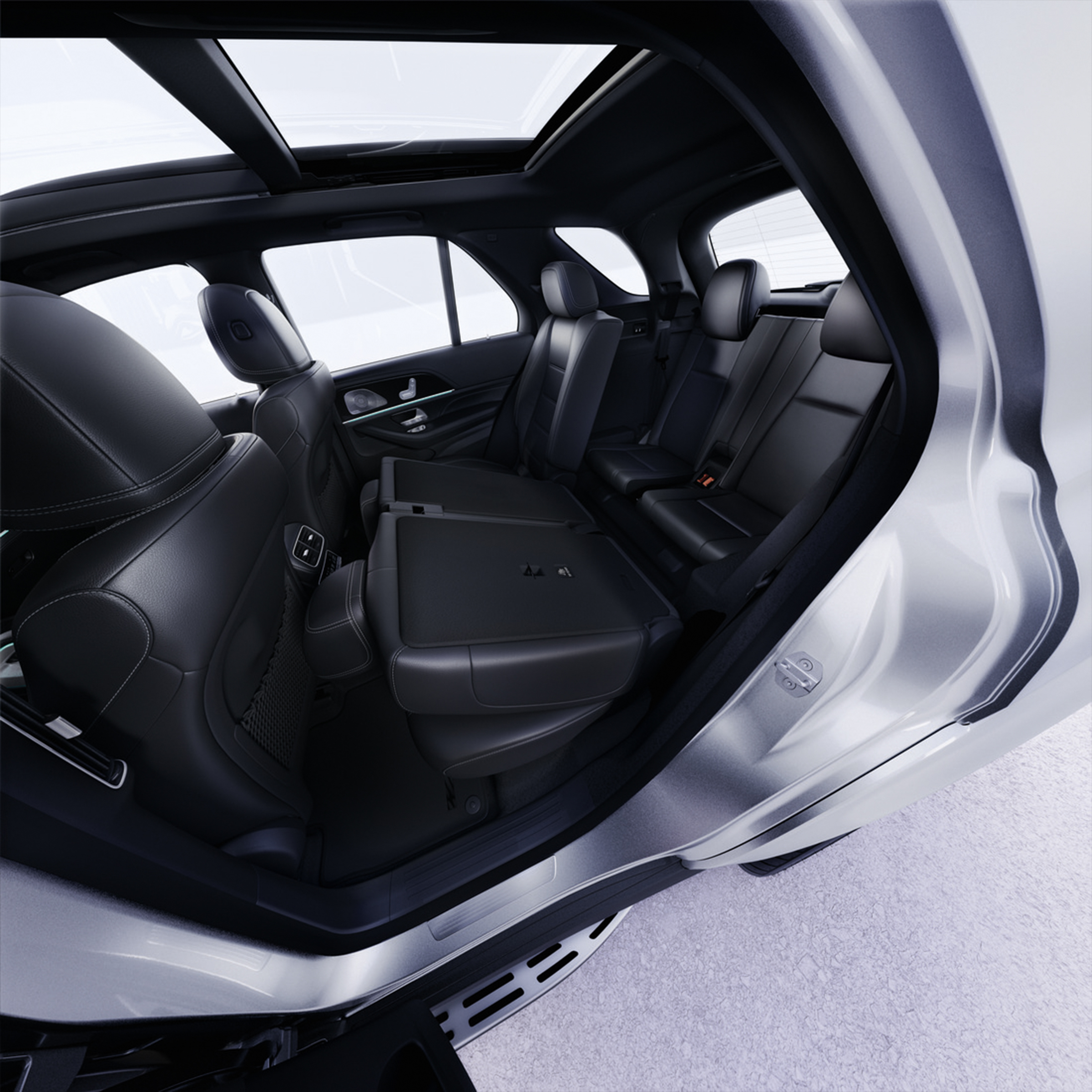 Interieur van de Mercedes-Benz GLE.