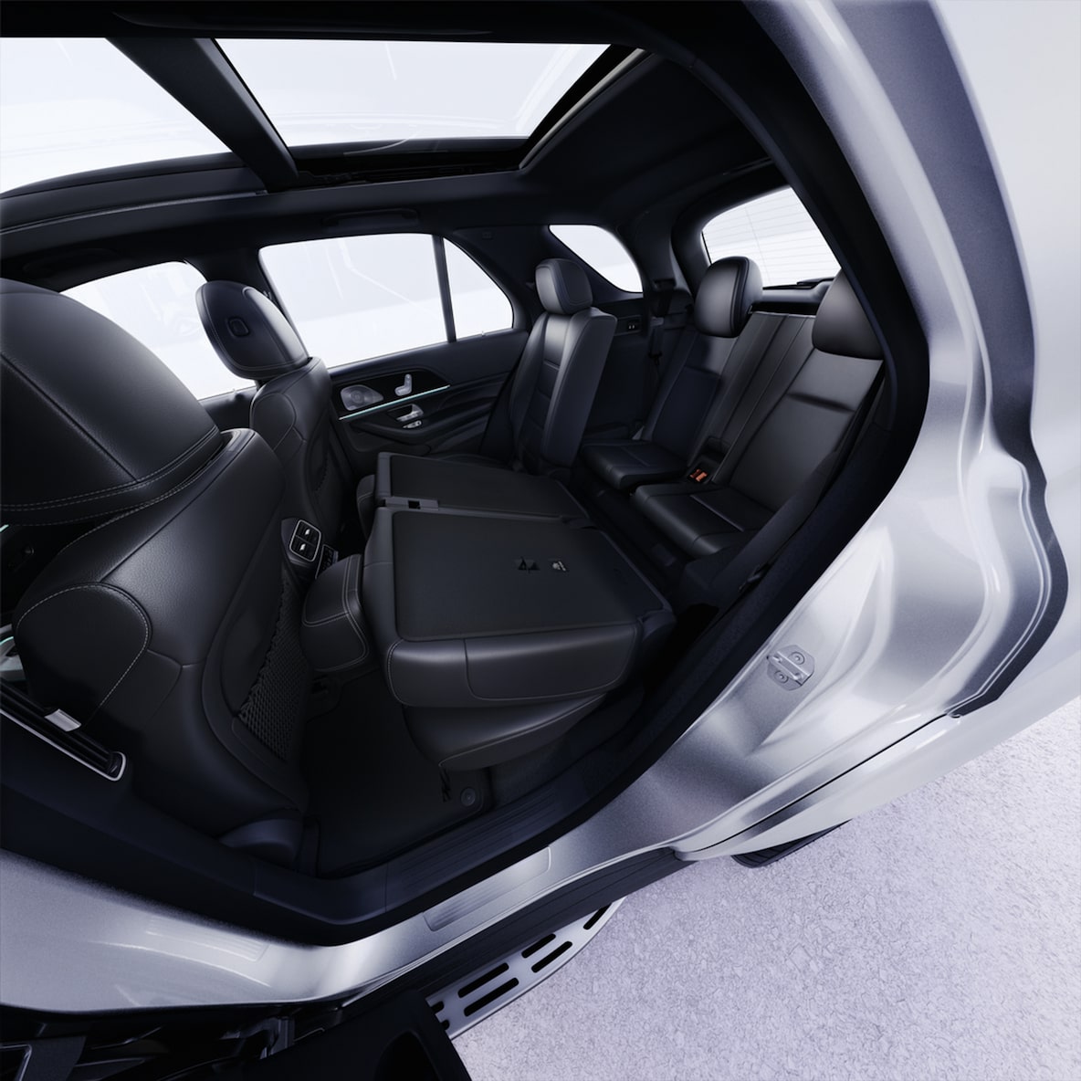 Interieur van de Mercedes-Benz GLE.