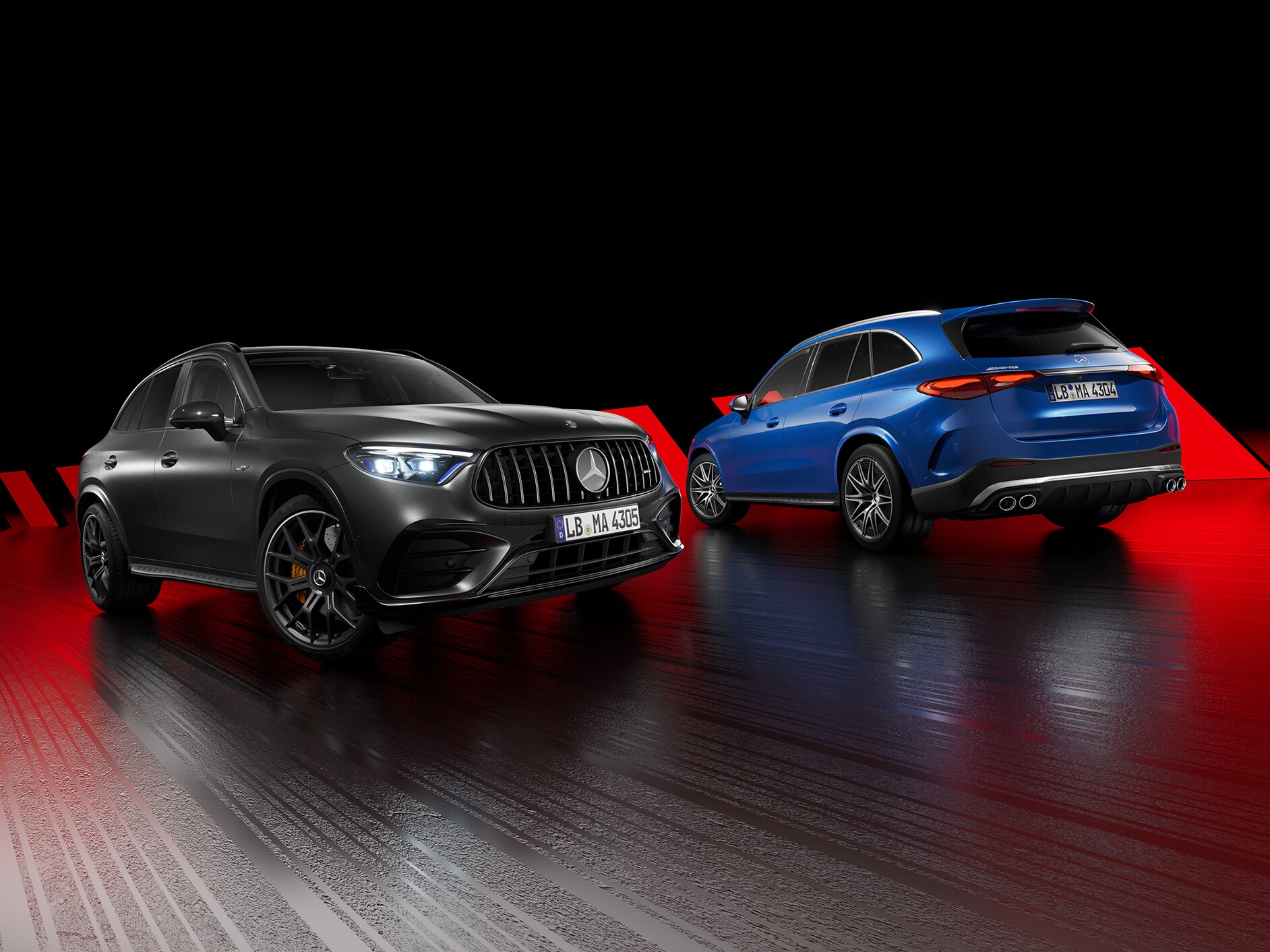 Achteraanzicht van een Mercedes-AMG model.