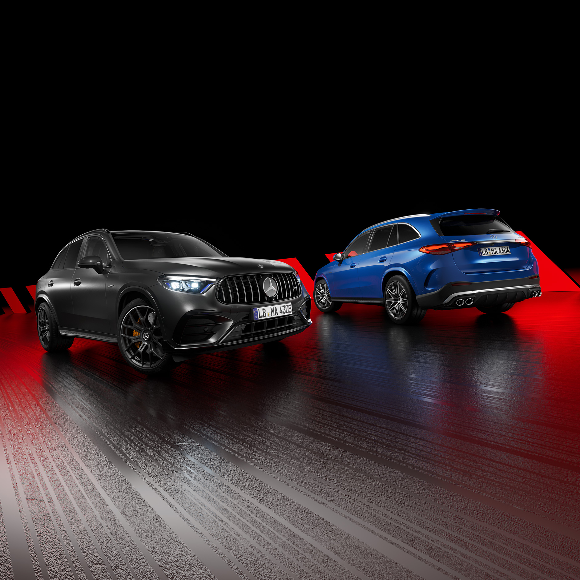 Productlanceringen en car checks | Mercedes-AMG Achteraanzicht van een Mercedes-AMG model.