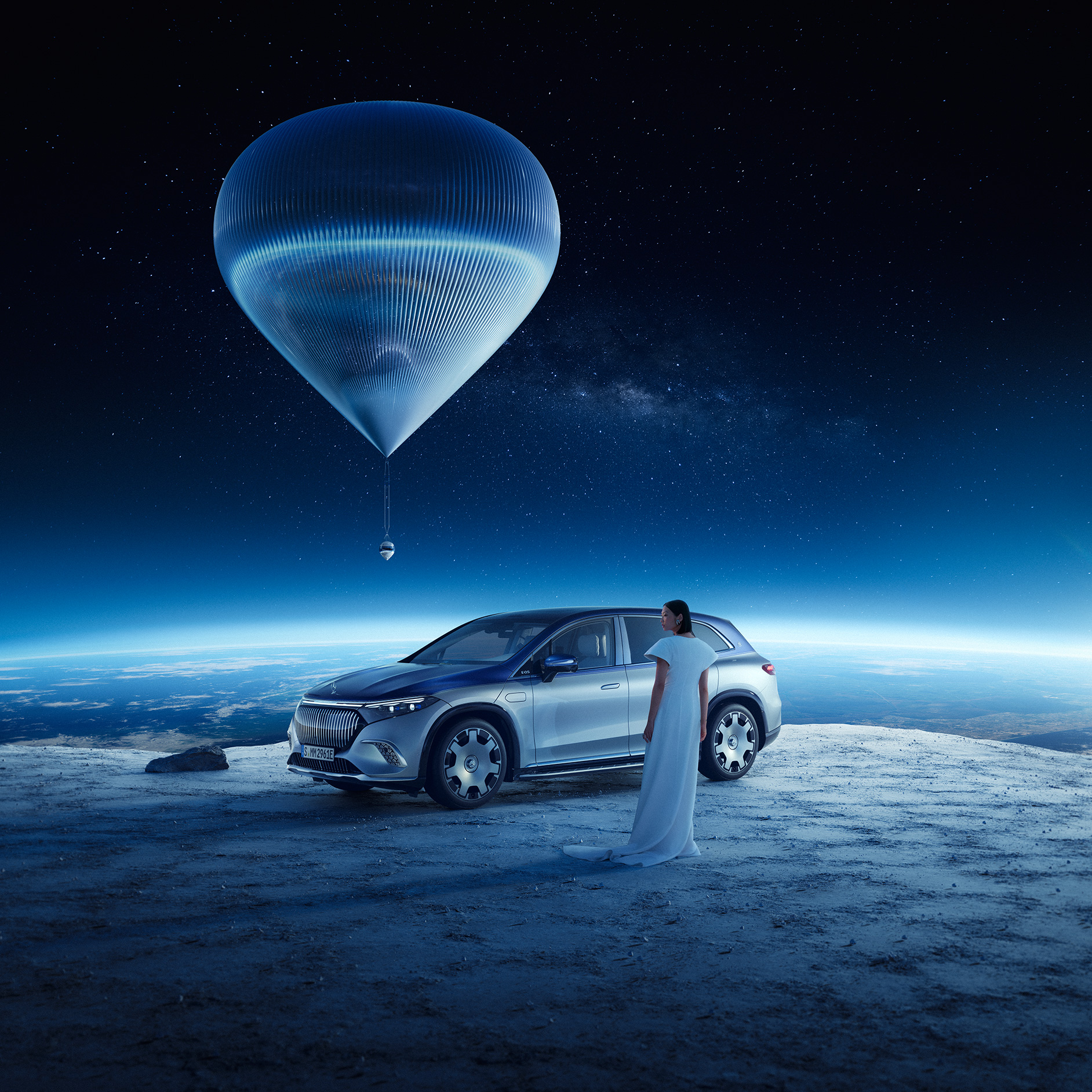 Samenwerkingen | Merk | Mercedes-Maybach Samenwerking van Mercedes-Maybach X Space Perspective.