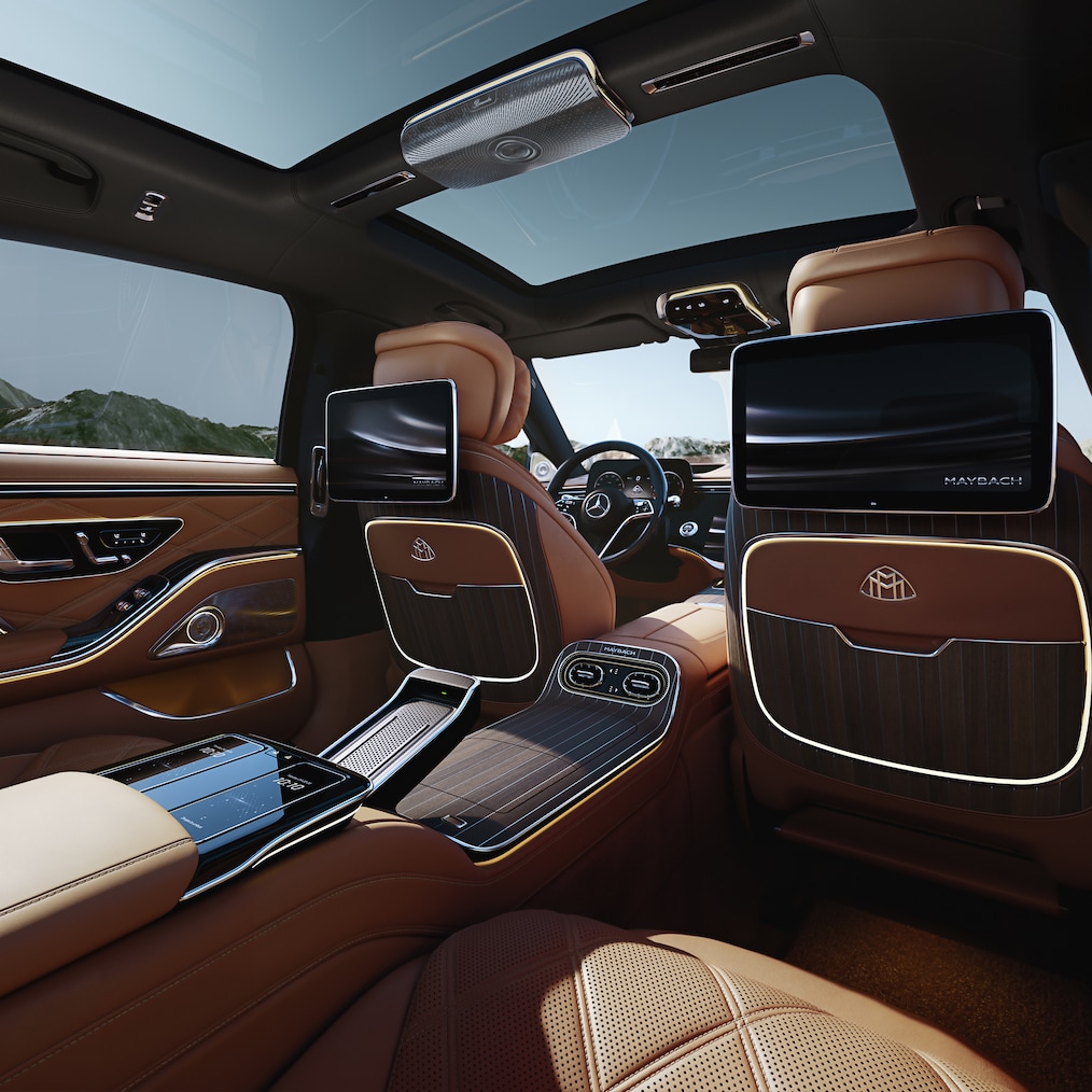 Het exclusieve interieur van de nieuwe Mercedes-Maybach S-Klasse.