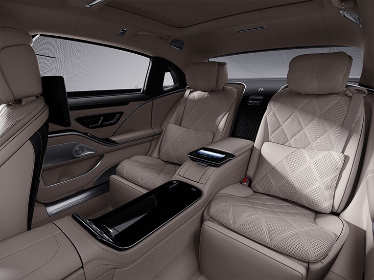Interieur van de Mercedes-Maybach S-Klasse.