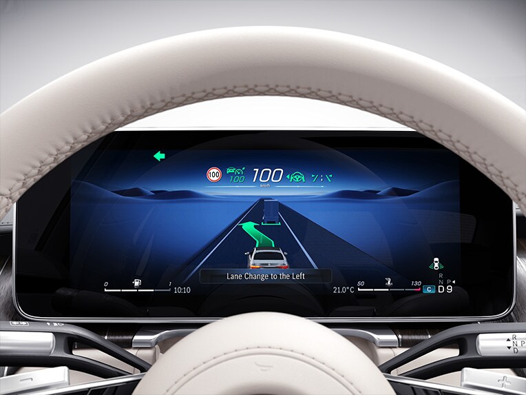 3D-bestuurdersdisplay in de Mercedes-Maybach S-Klasse.