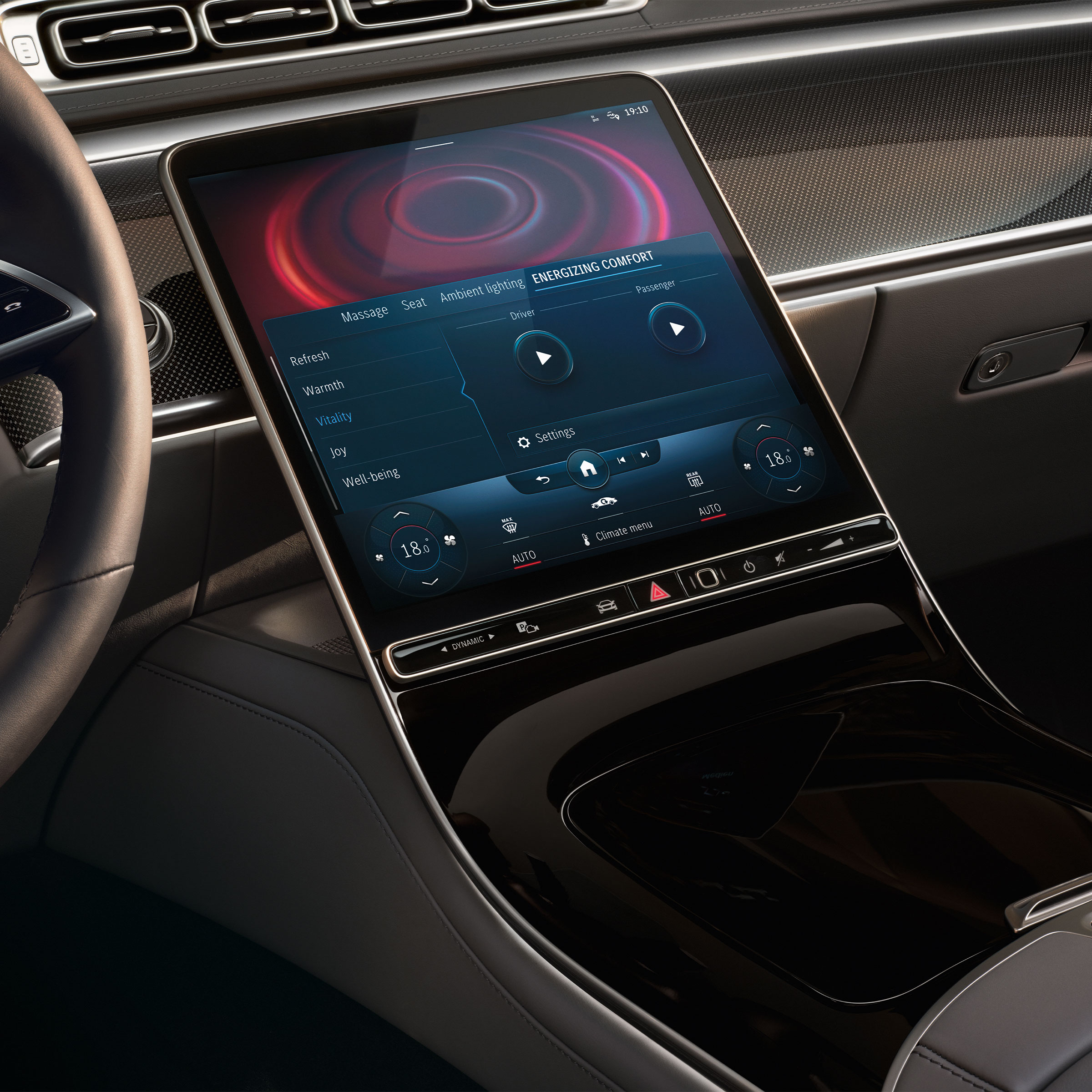 Het ENERGIZING-pakket voor van de Mercedes-Benz S-Klasse Limousine.
