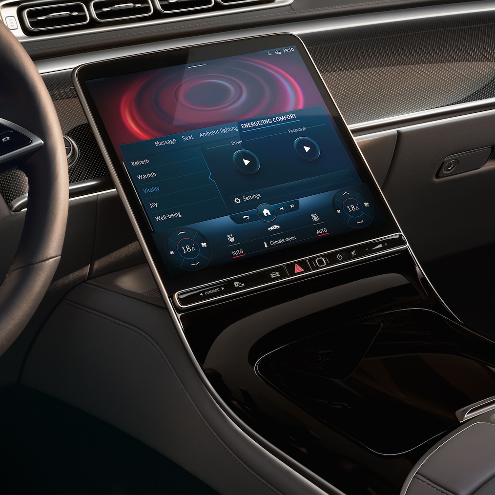 Het ENERGIZING-pakket voor van de Mercedes-Benz S-Klasse Limousine.