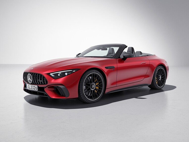 Exterieur van de Mercedes-AMG SL Roadster met AMG-carbonpakket exterieur.