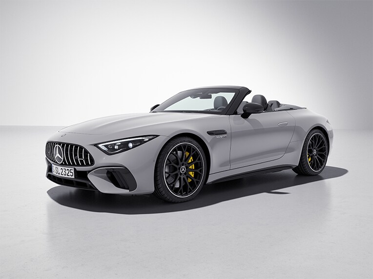 Exterieur van de Mercedes-AMG SL Roadster met AMG-nightpakket.