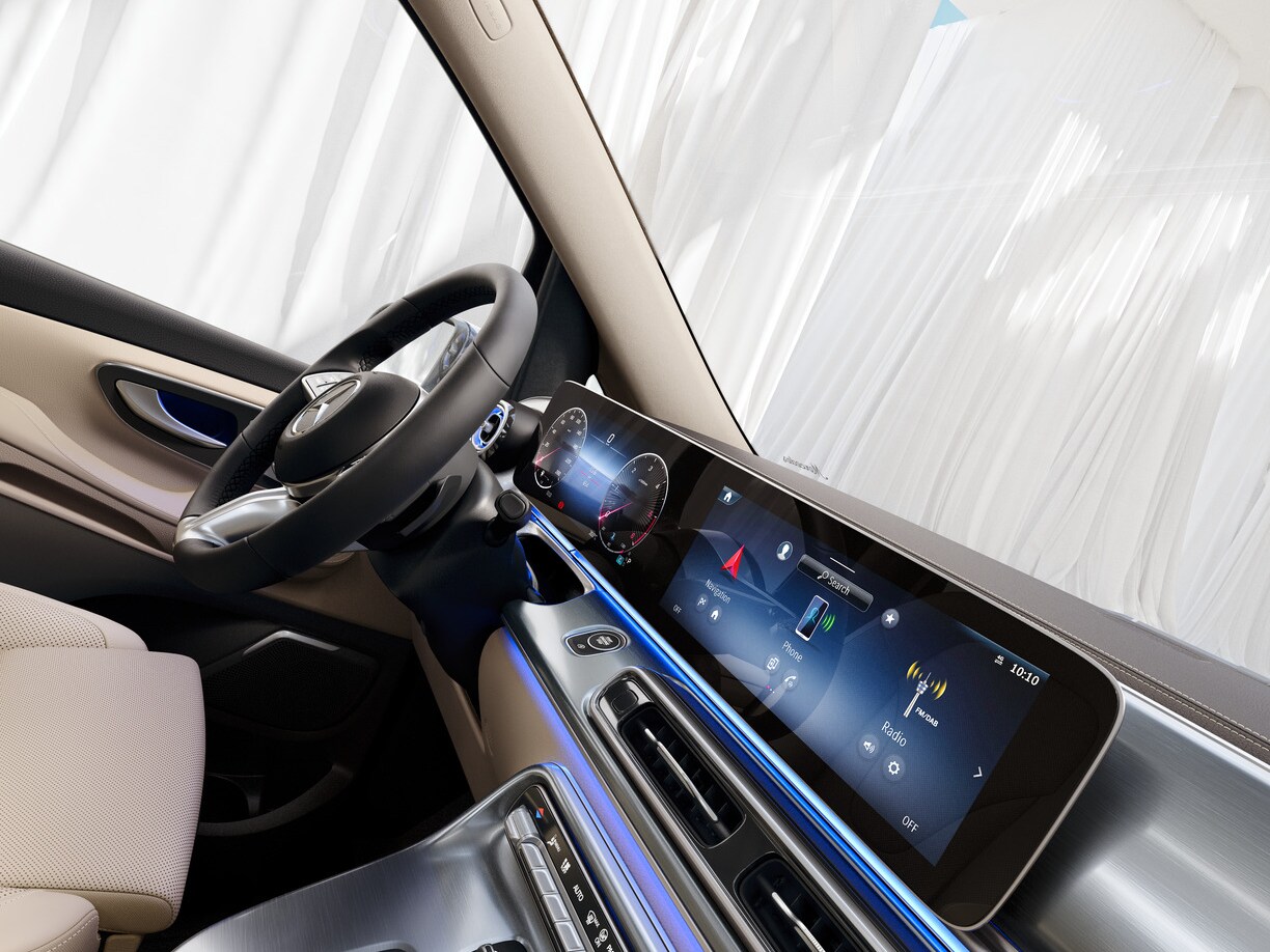 Met MBUX (Mercedes-Benz User Experience) beschik je over een intelligent en uitbreidbaar multimediasysteem.