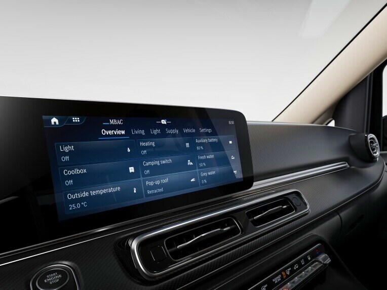 Met Mercedes-Benz Advanced Control (MBAC) wordt uw V-Klasse Marco Polo een mobiele smart home.