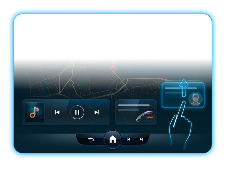 De afbeelding toont de bediening van het dock