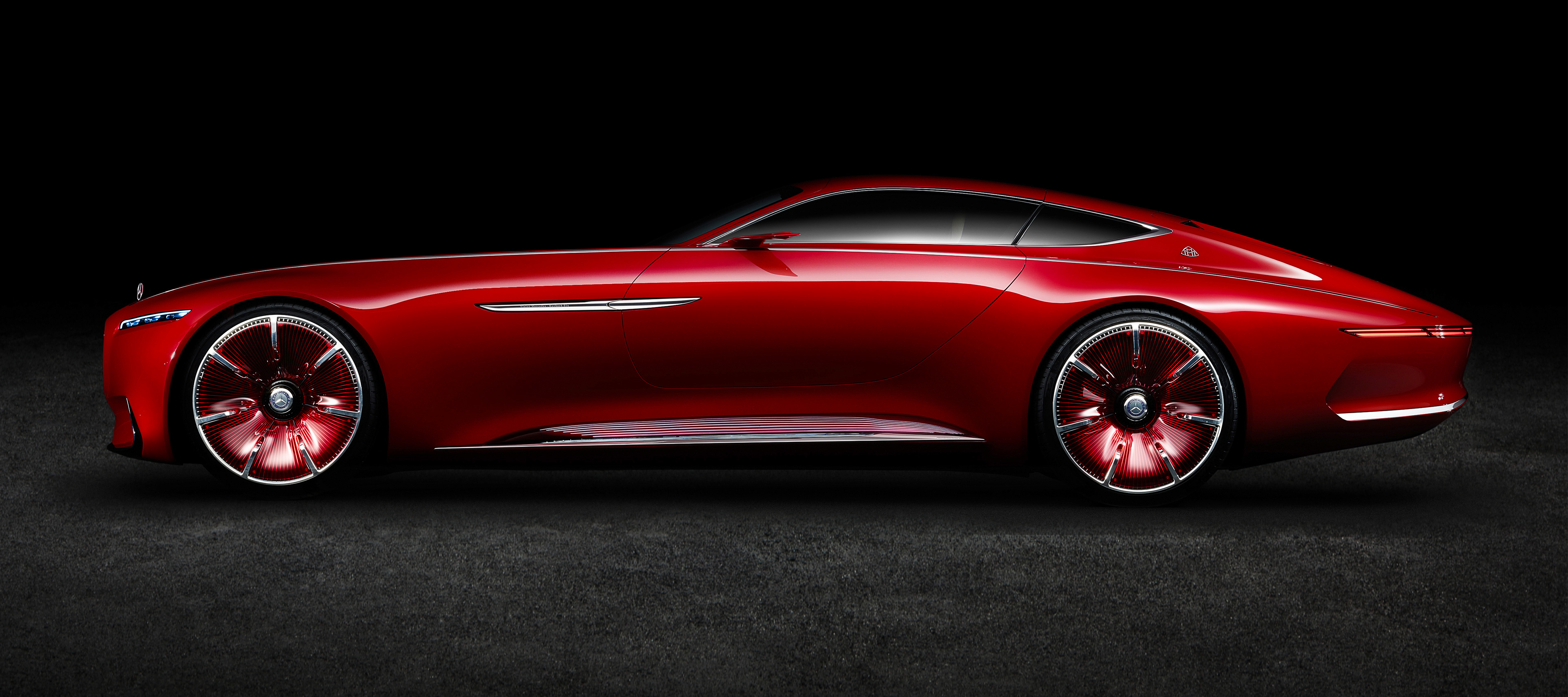 Vision | Mercedes-Maybach 6 | Mercedes-Benz Zijaanzicht van de Vision Mercedes-Maybach 6