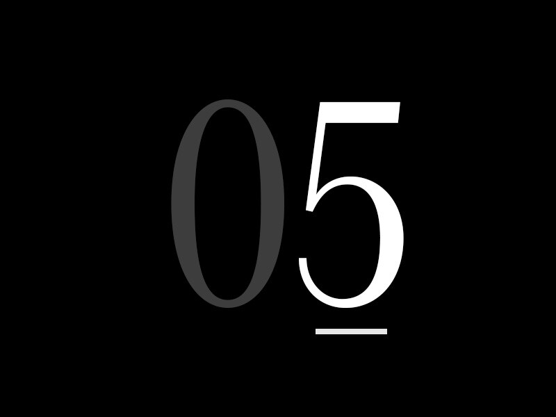 '05' groot geschreven.