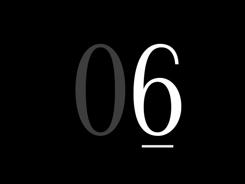 '06' groot geschreven.