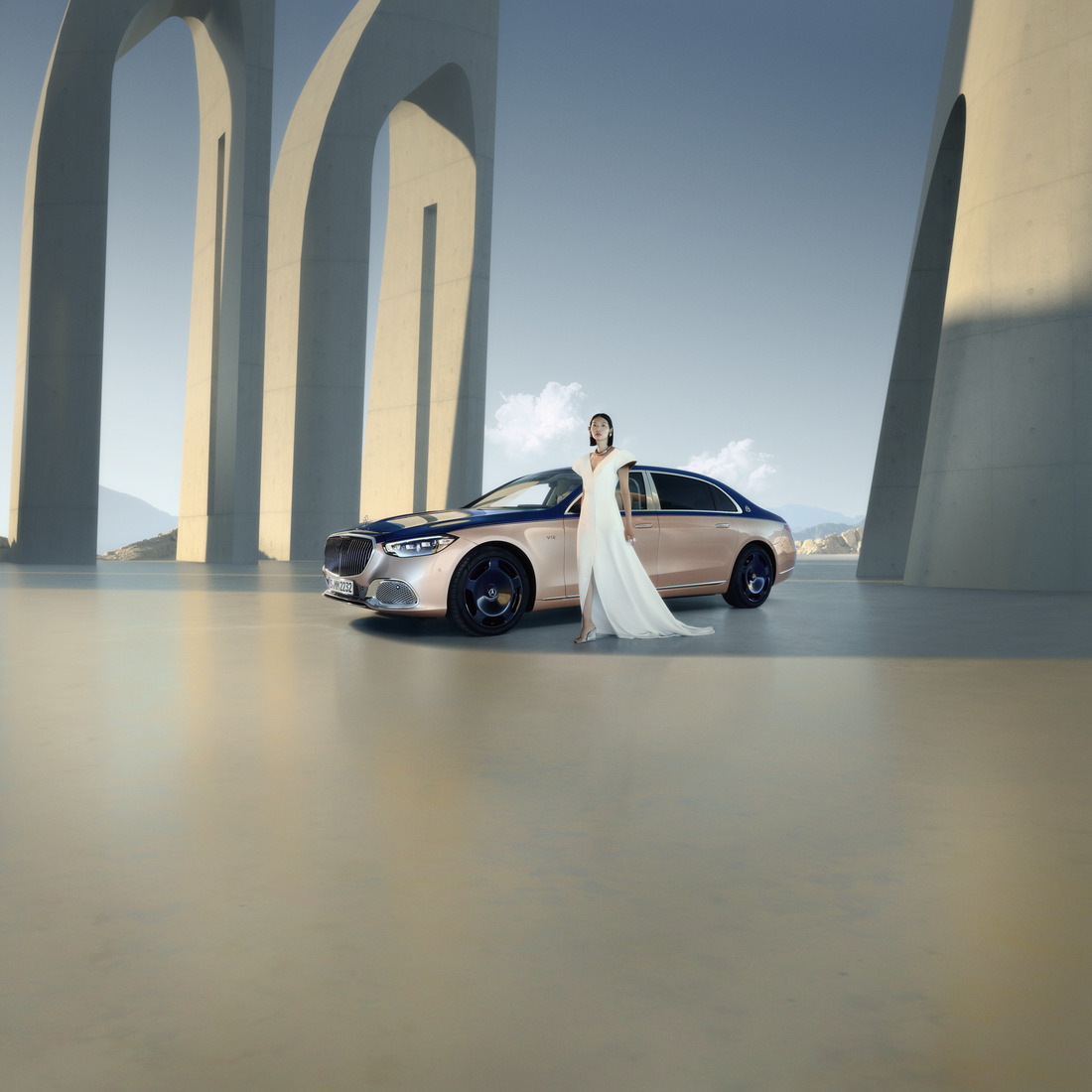 Mercedes-Maybach ervaren Mercedes-Maybach S-Klasse Haute Voiture. Een glinsterende vleug rosé