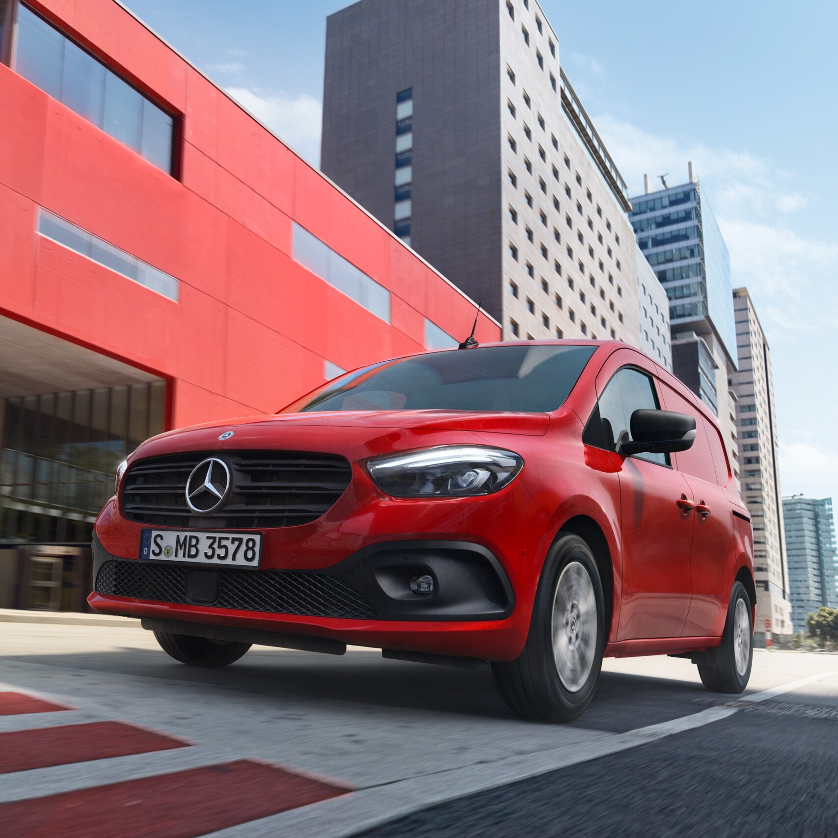 De Mercedes-Benz Citan Gesloten Bestelwagen in actie.