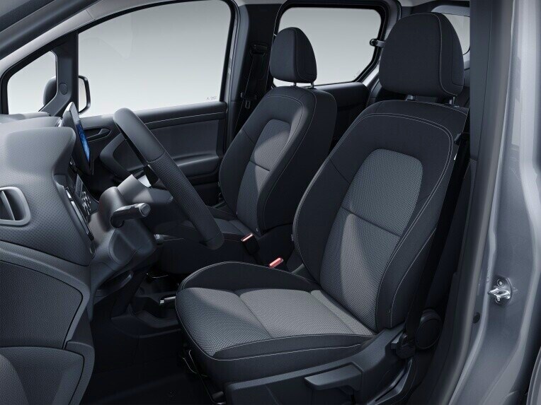 Zitcomfortpakket in de Mercedes-Benz eCitan Gesloten Bestelwagen.