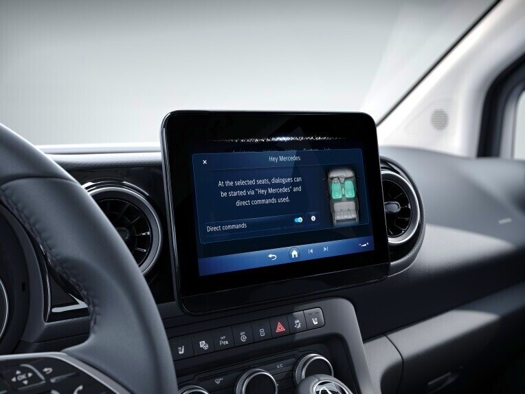 De geavanceerde MBUX functies in de Mercedes-Benz eCitan Gesloten Bestelwagen.