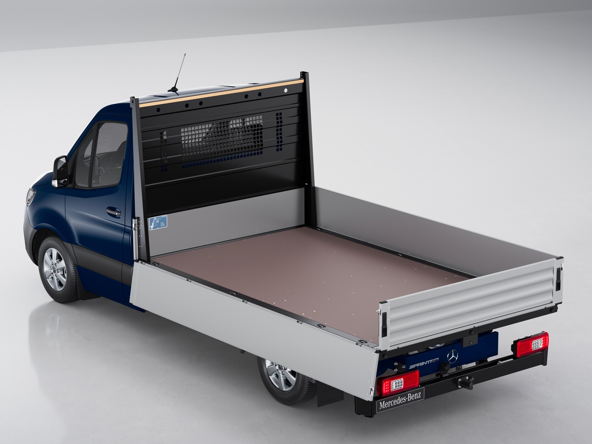 De Mercedes-Benz eSprinter Chassiscabine als platformvoertuig.
