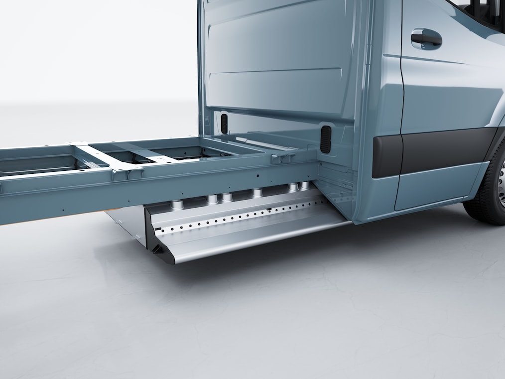 De hoogvoltaccu van de Mercedes-Benz eSprinter Chassis.