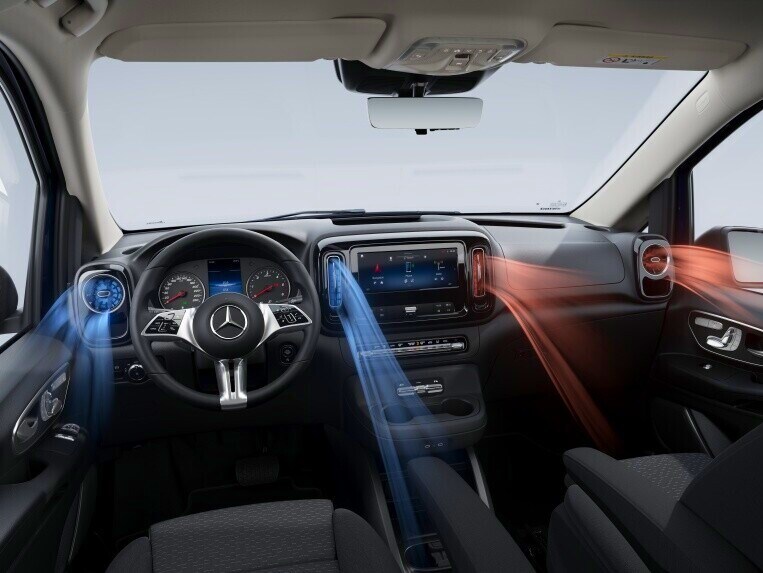 Illustratie van de Mercedes-Benz THERMOTRONIC voor de Mercedes-Benz Vito.