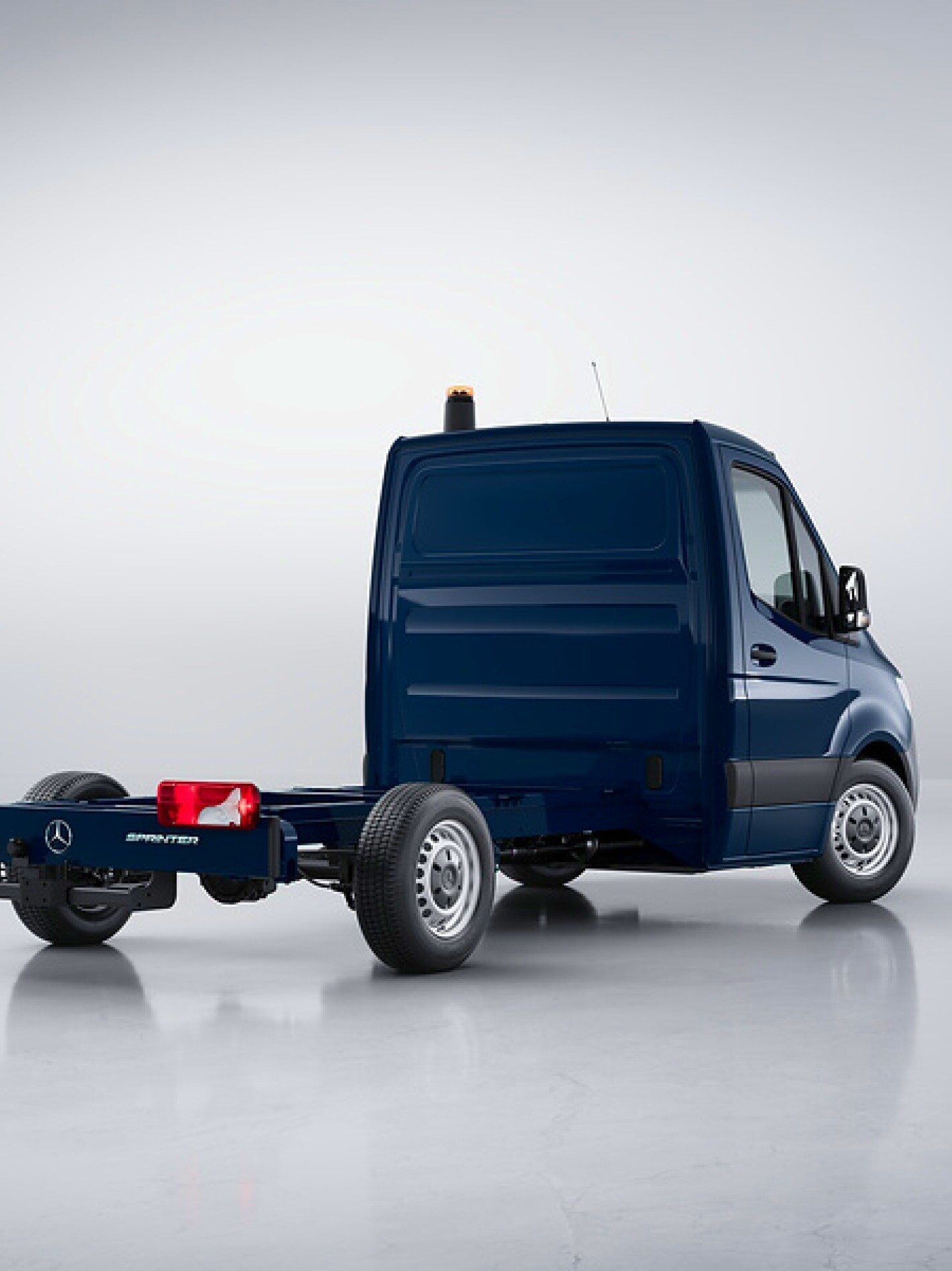 De Mercedes-Benz Sprinter Chassiscabine.