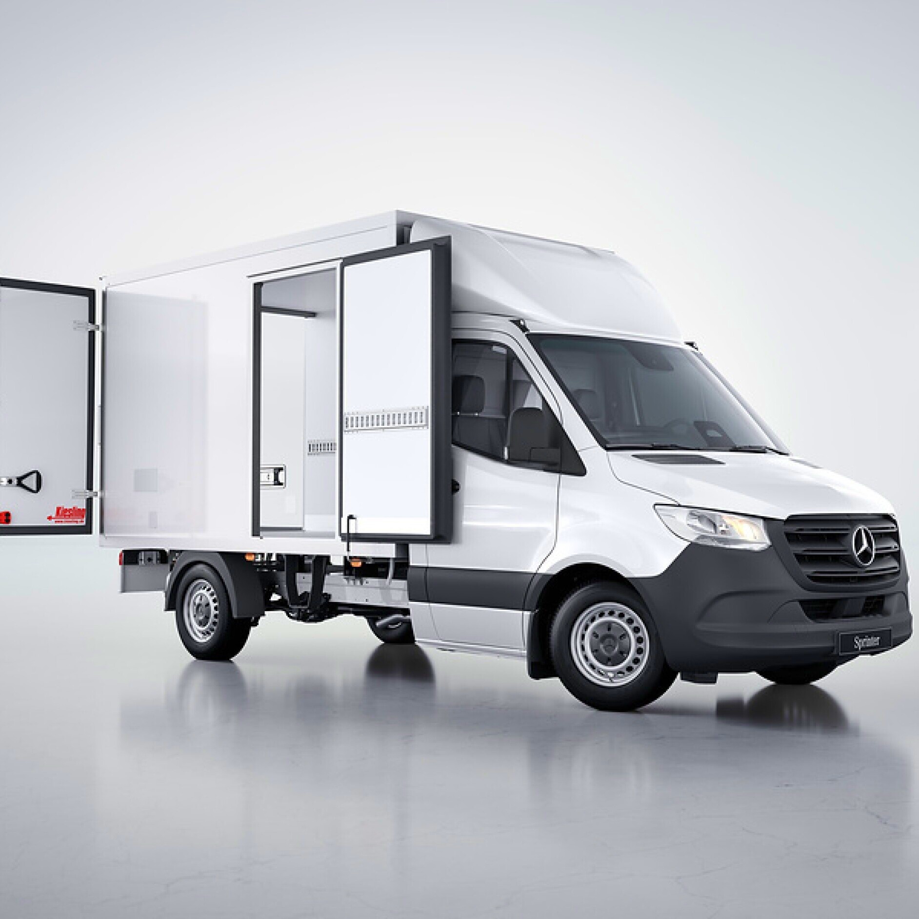 VanSolution | Sprinter Chassiscabine | Mercedes-Benz De Mercedes-Benz Sprinter Chassiscabine met een brancheoplossing van VanSolution.