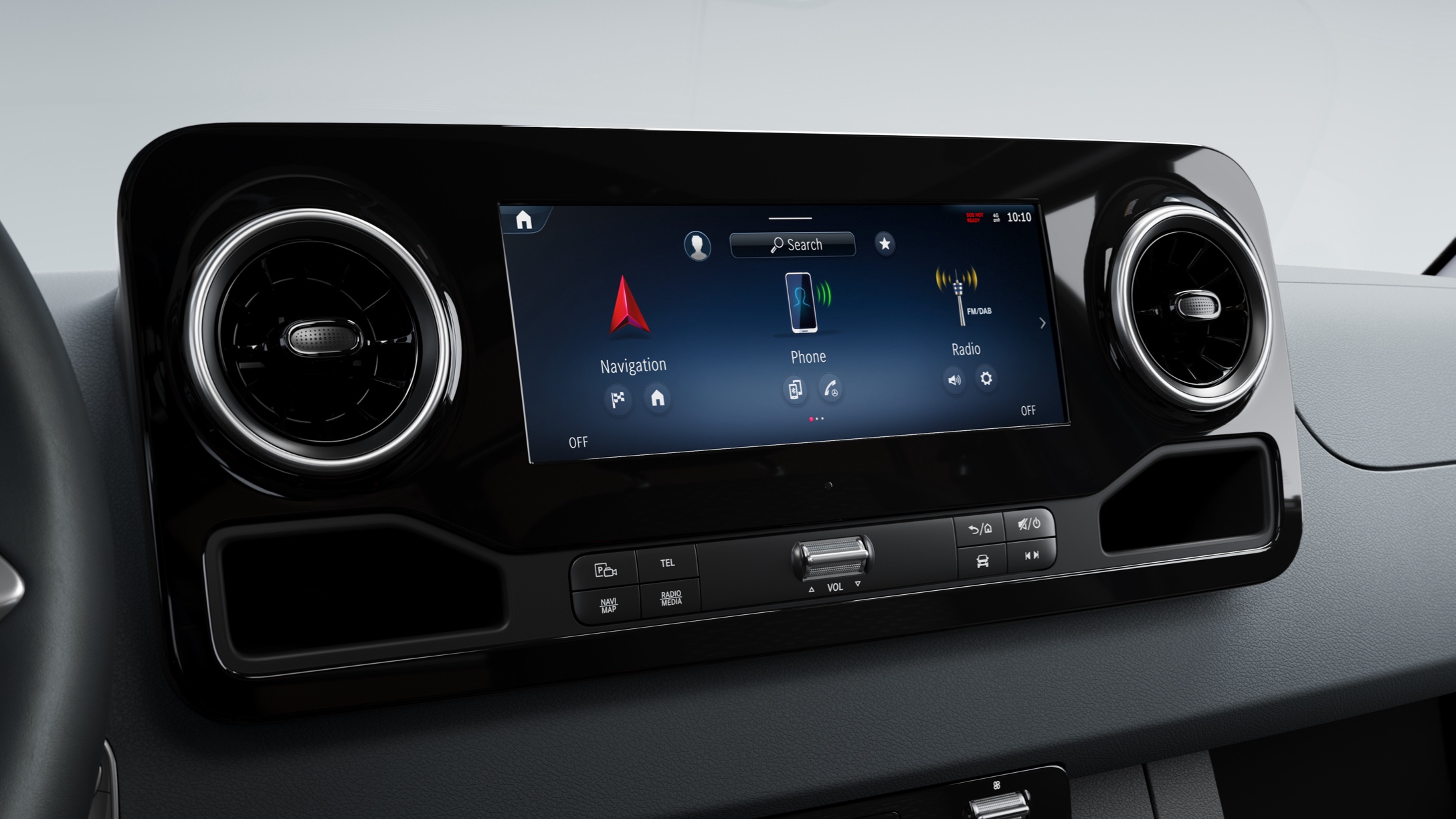 Voertuigkenmerken | Sprinter | Mercedes-Benz Het MBUX multimediasysteem voor de Mercedes-Benz Sprinter.