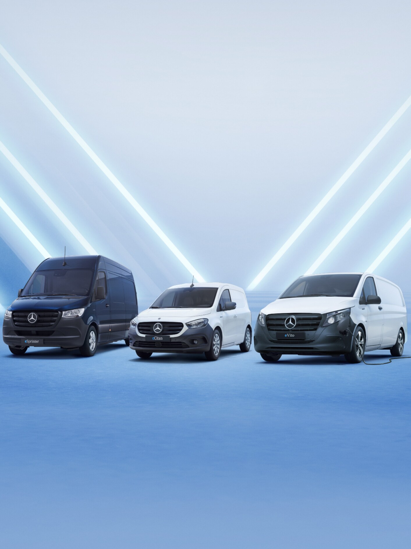 Elektrische bestelwagens, Mercedes-Benz eSprinter, eVito en eCitan.