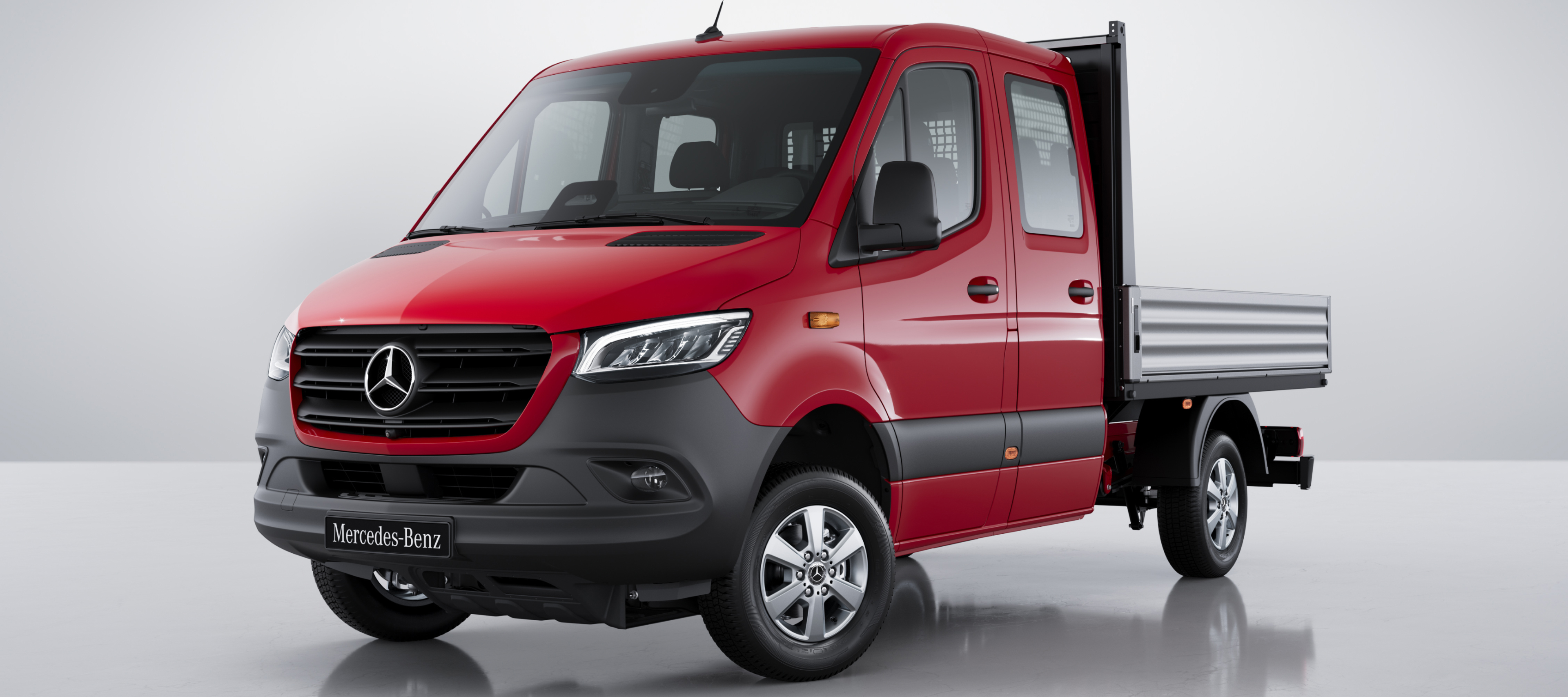 Modelvergelijking | Sprinter met open laadopbouw | Mercedes-Benz De Mercedes-Benz Sprinter met open laadopbouw.