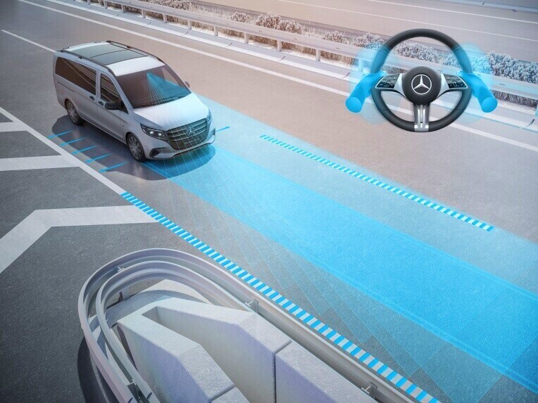 Beleef de intelligente ondersteuning in combinatie met moderne assistentiesystemen.