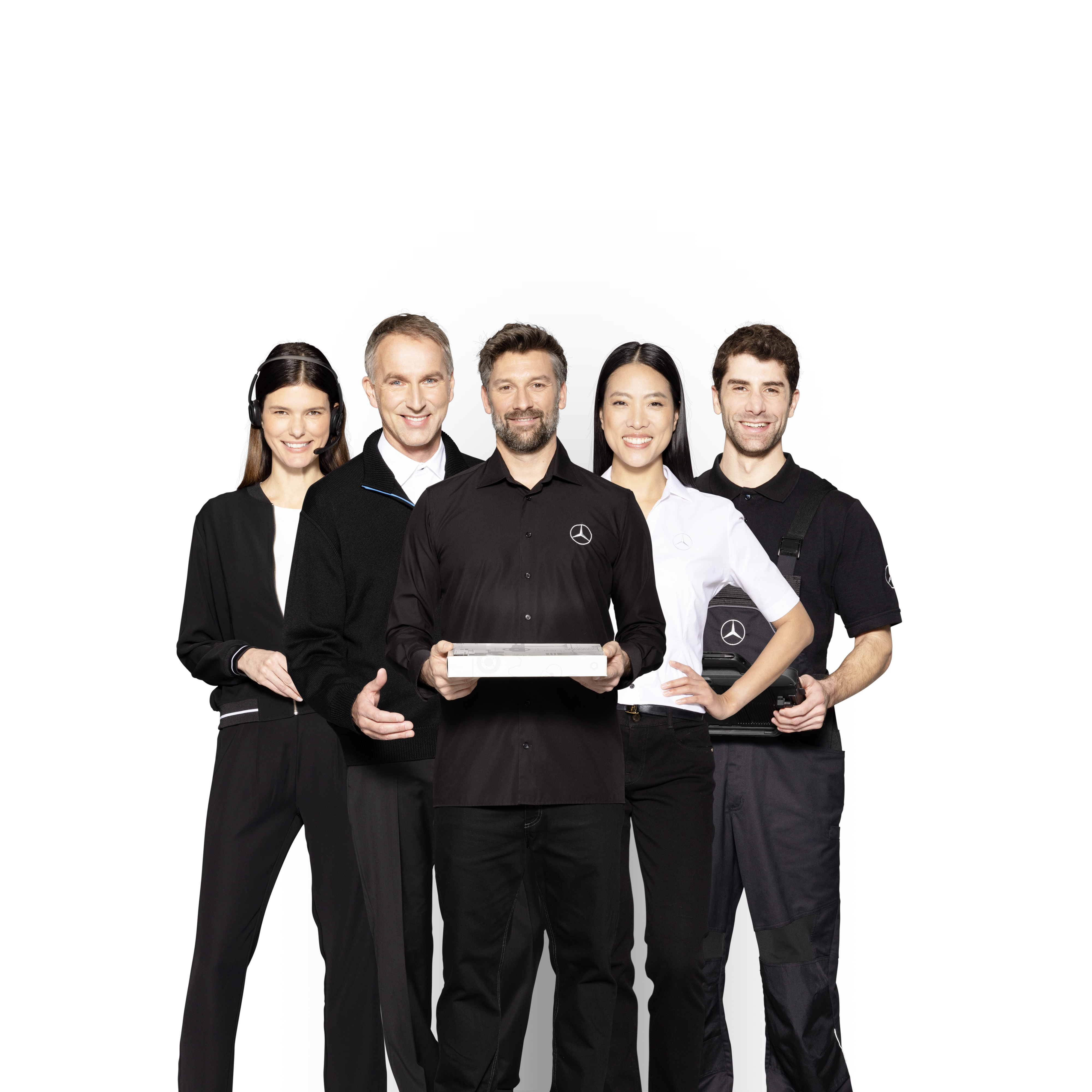 Mercedes-Benz Service voor bestelwagens Vijf Mercedes-Benz getuigenissen die Mercedes-Benz bestelwagens symboliseren