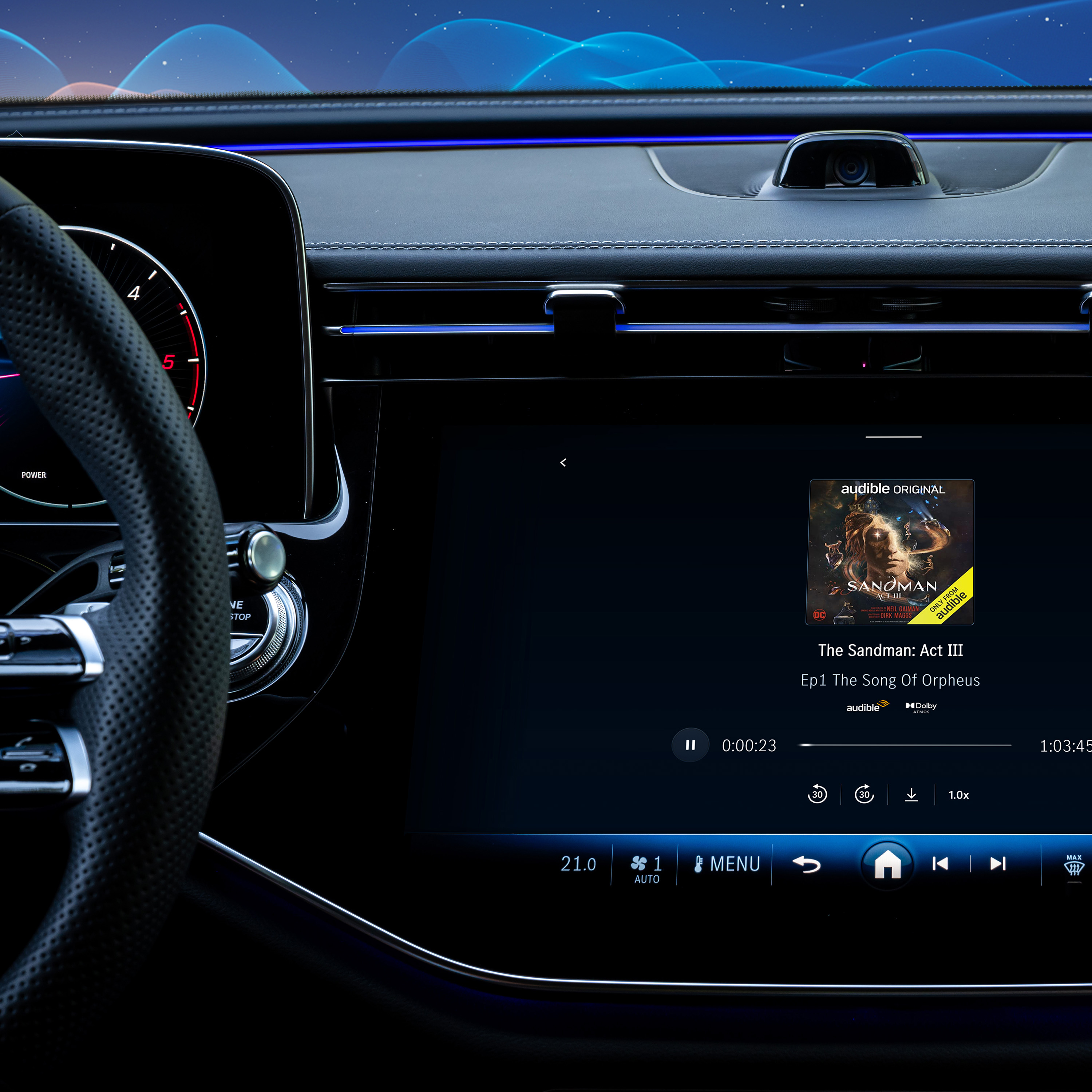 Audio in het ritme van de rijstijl. Audio in het ritme van de rijstijl.