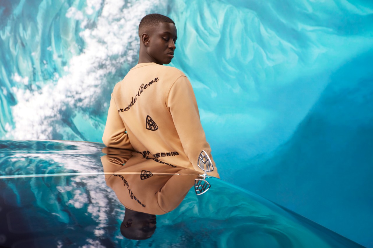 Elektrische showcar naar de visie van Virgil. De foto toont het interieur van de Mercedes-Benz Maybach.