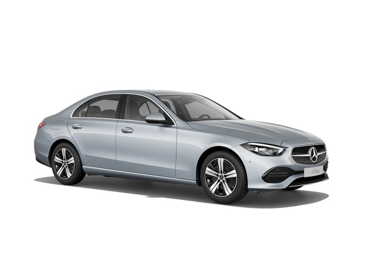 De afbeelding toont de prijslijst en brochure van de Mercedes-Benz C-Klasse Limousine
