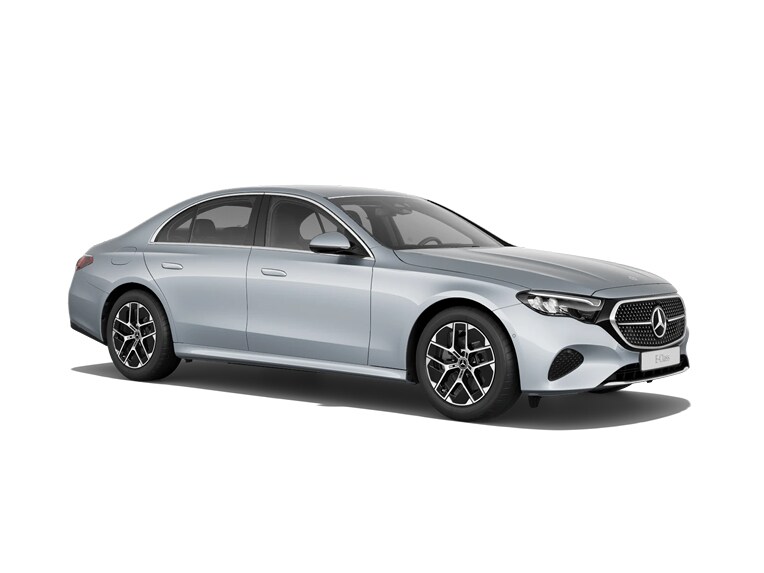 De afbeelding toont de prijslijst en brochure van de Mercedes-Benz E-Klasse Limousine.