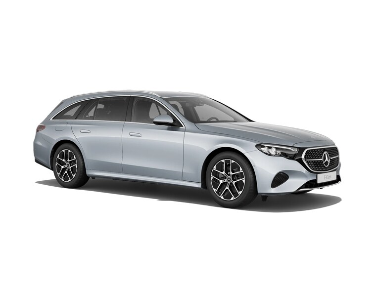 De afbeelding toont de prijslijst en brochure van de Mercedes-Benz E-Klasse Estate.