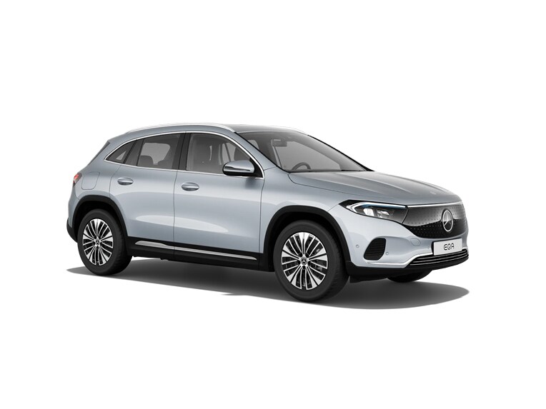 De afbeelding toont de Mercedes-Benz EQA