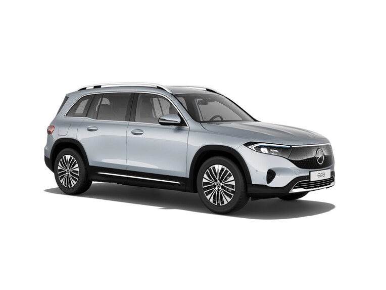 De afbeelding toont de Mercedes-Benz EQB