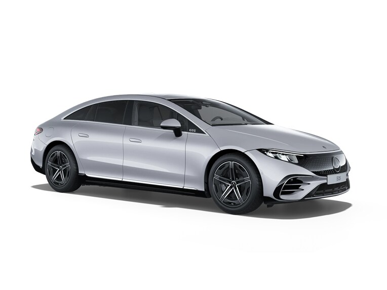 De afbeelding toont de Mercedes-Benz EQS