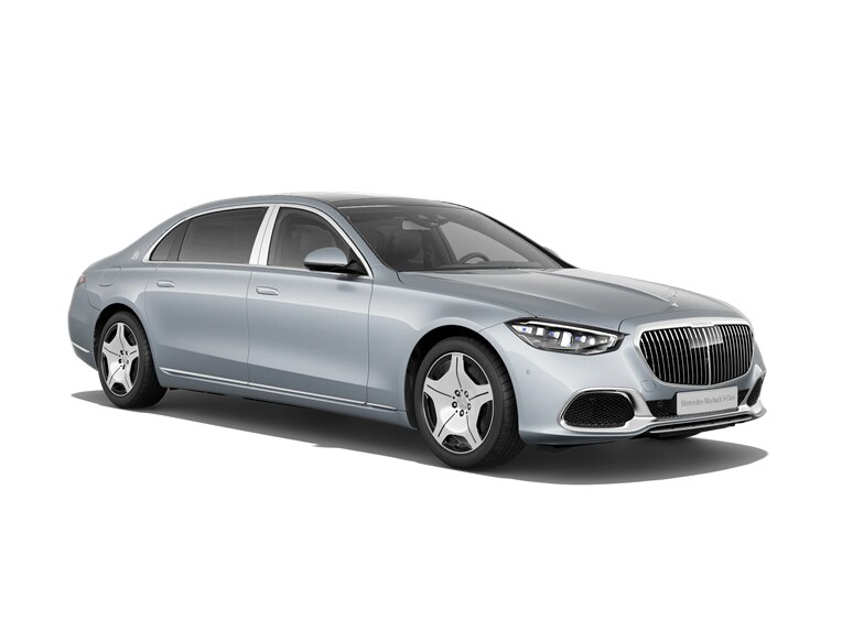 De afbeelding toont de prijslijst en brochure van de Mercedes-Maybach S-Klasse