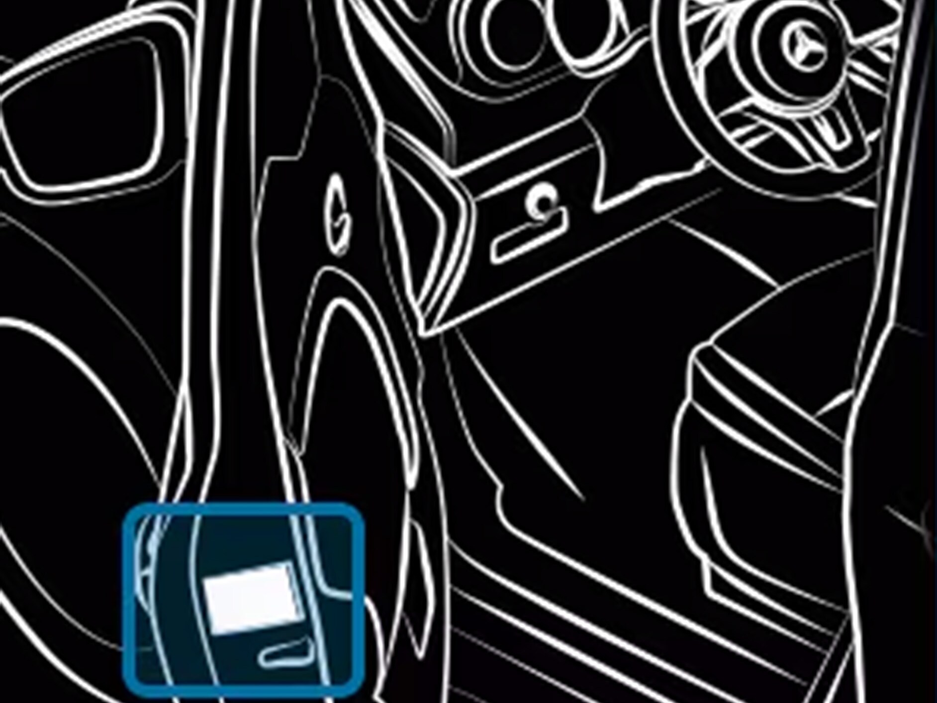 De aanbevolen bandenspanning vindt u in uw bedrijfswagen.