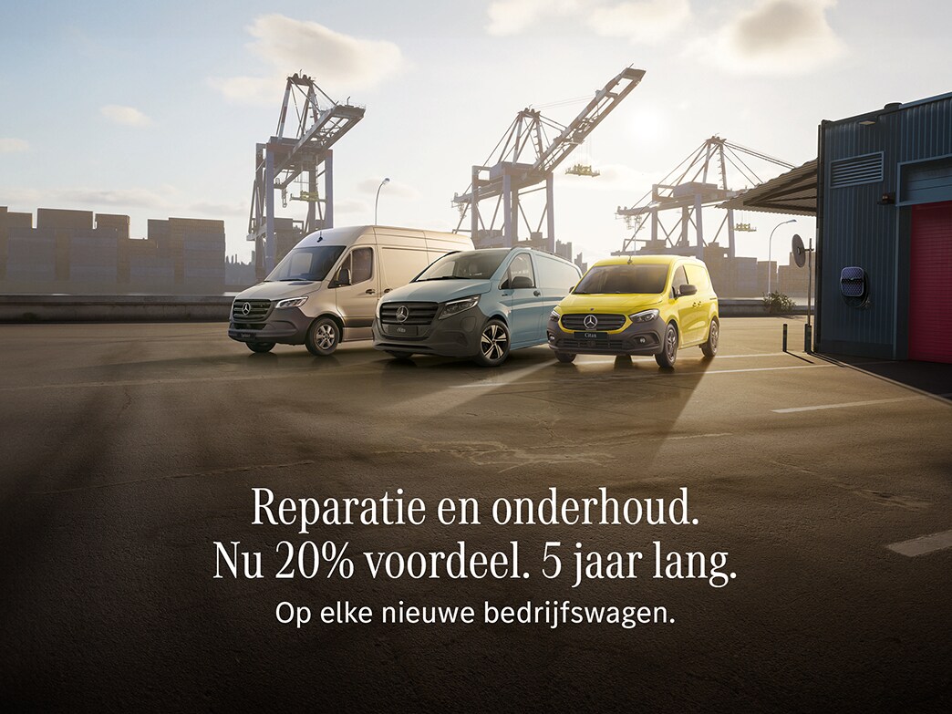 Reparatie en onderhoud. Nu 20% voordeel. 5 jaar lang.